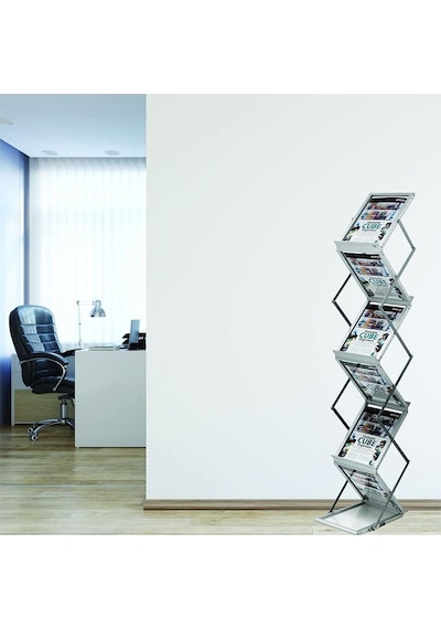 Portatif Katlanabilir Zigzag Broşür Stand 21 x 29.7 CM
