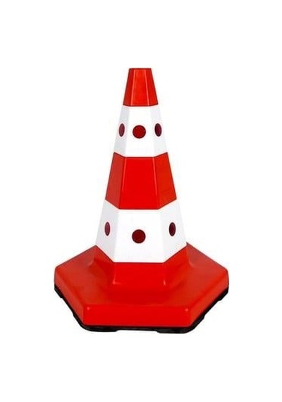 Klasik Kedi Gözlü Ağırlıklı Yuvarlak Boş Levhalı Trafik Koni Seti Trafik Dubası