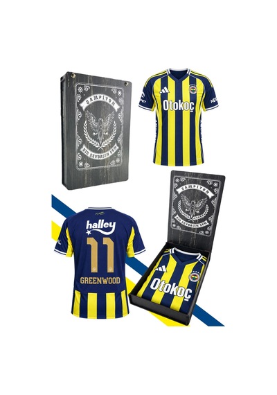 Fenerium Fenerbahçe Lisanslı Greenwood Forması Lazer Kutu Sarı-lacıvert Lzr