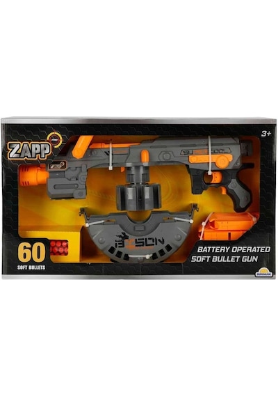 4573 Zapp Toys 60 Mermili Sünger Dart Atan Silah 54 Cm -sunman