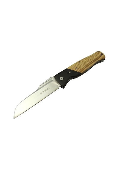 Buck Knives Bk-016zbr Kamp Çakı 23 Cm - Ahşap Saplı, Kılıflı, , Kemerllikli