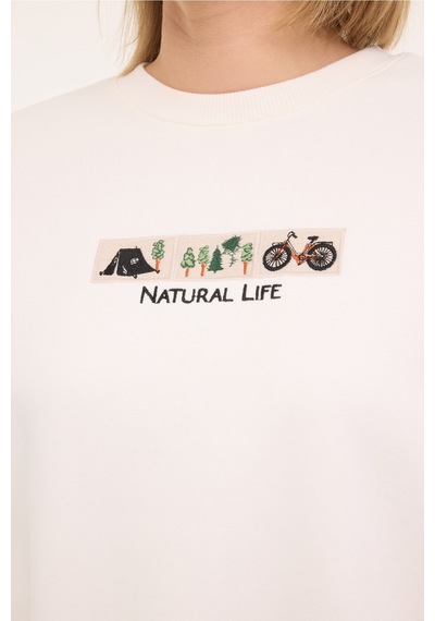 Kinetix Wl Holly 16bt102 4pr Ekru Kadın Sweatshirt Bej