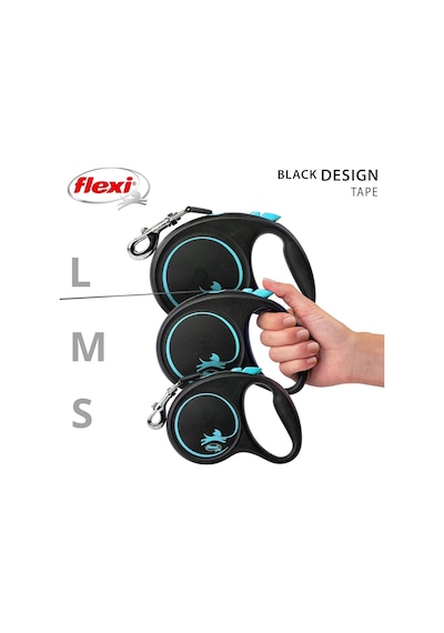 Flexi Black Design M Beden Mavi 5mt Şerit Tasma Genel