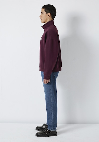 Mavi - Mavi Logo Baskılı Yarı Fermuarlı Bordo Sweatshirt 0s10208-70434 Bordo