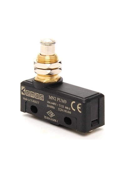 Emas MN2PUM9 Metal Kalın Pimli 1CO MN2 Serisi Plastik Mini Switch