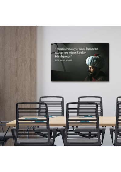 Decorita Fatih Sultan Mehmet Fsm Cam Tablo Fatih'in Kudreti