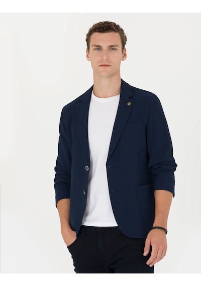 Pierre Cardin Erkek Lacivert Ekstra Slim Fit Blazer Ceket 50269735-vr033 Lacivert