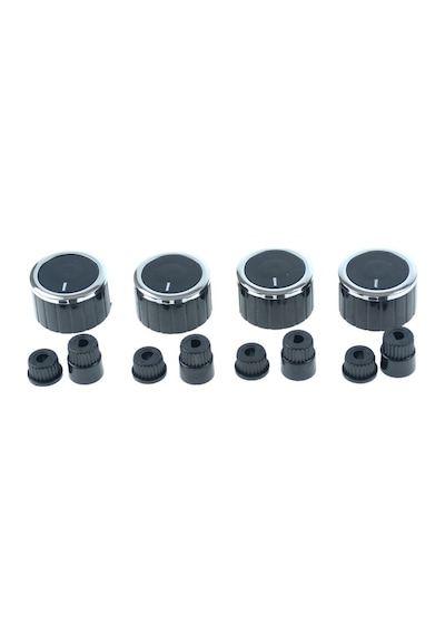 Universal Ocak Düğme Takımı - Siyah Inox 331160412 Universal Ocak Düğme Takımı - Siyah Inox 331160412