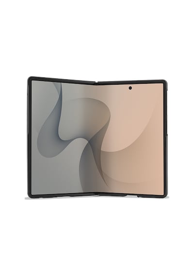 Samsung Galaxy Z Fold 8 Uyumlu Kılıf Guess Lisanslı M-safeli 360 Standlı Pu Klasik Yazı Logolu Kapak Siyah