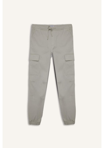 Defacto Regular Fit Beli Bağcıklı Kargo Cepli Jogger Pantolon F4681ax25aubg766 Bej