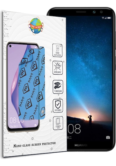 Huawei Mate 10 Lite Nano Ekran Koruyucu Kırılmaz Esnek Cam