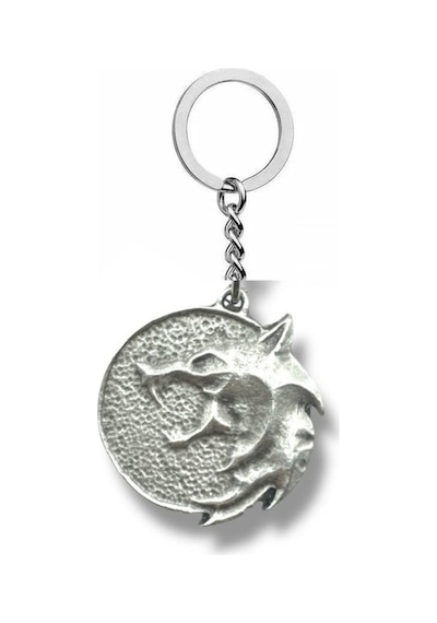 The Witcher Madalyon Figürlü Unisex Anahtarlık Metal Fantastik Oyun Temalı Aksesuar