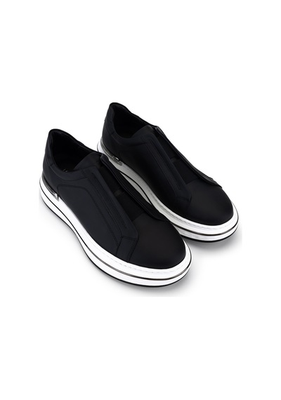 Tamer Tanca Erkek Hakiki Deri Siyah Sneakers & Spor Ayakkabı 698 1261-14 Erk Ayk Y26 Sıyah Met