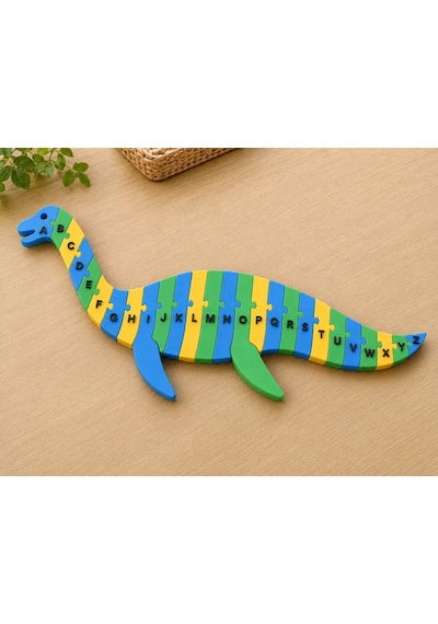3d Baskı Dinozor Şeklinde Alfabe Puzzle - A-z Harf Eşleştirme Oyuncağı