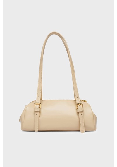 Love Moschino Logolu Ayarlanabilir Omuz Askılı Çanta Bayan Çanta Jc4101pp1ply0129 Bej