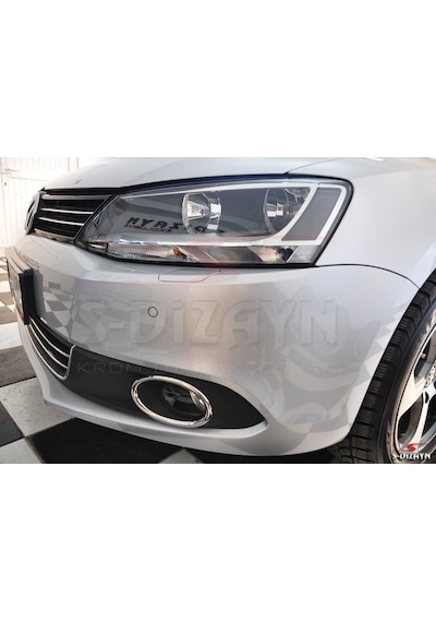 S-Dizayn  Volkswagen Jetta Krom Sis Farı Çerçevesi 2 Prç 2011-2014