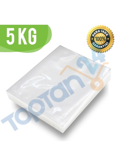 5 Kg Gıda Vakum Poşeti 80 Mikron Düz Vakum Poşeti 18X22 K-437