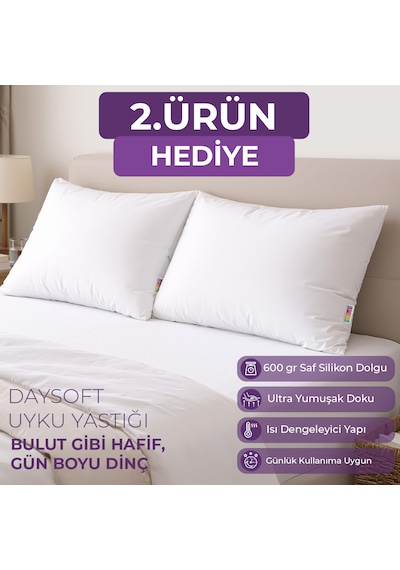 Mikro Silikon Uyku Yastığı Beyaz