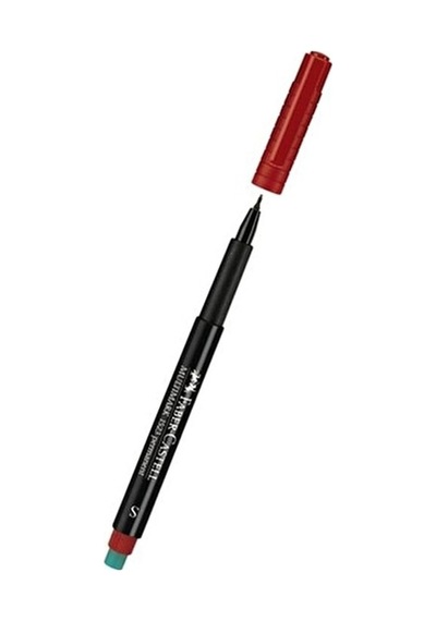 Faber-castell Kırmızı Asetat Kalemi 1 Adet Solmayan Renklerle Tepegöz İçin Uygun