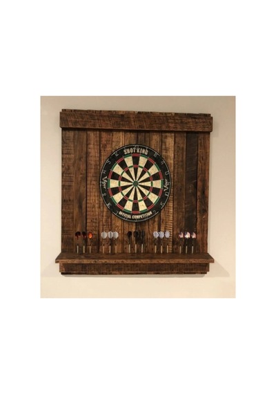 Ahşap Dart Tahtası 95x95 Dart Arkalığı Ahşap
