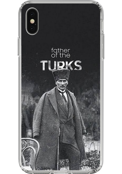 İphone X-xs Uyumlu Atatürk'ün Mirası Baskılı Silikon Kılıf Renkli