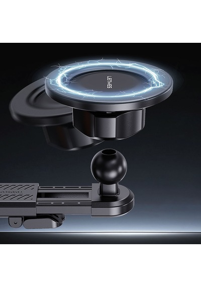 Lenyes Cr210 360 Dönebilen V Köşeli Magnetik Araç İçi Telefon Tutucu Siyah