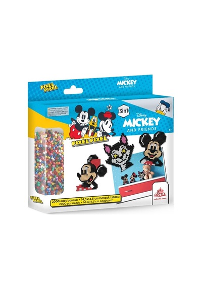 Pixel Pixel Boncuk Aktivite Ve Oyuncak Seti, Disney Mickey & Friends 2000 Boncuk Bb29-03