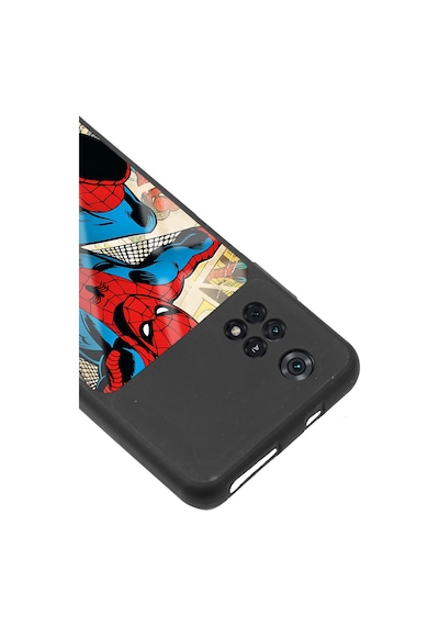 Poco M4 Pro Spider-man Örümcek Adam Tasarımlı Glossy Telefon Kılıfı Çok Renkli