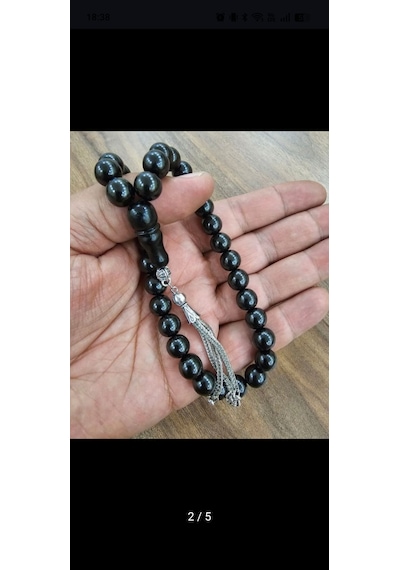 Oltu Taşı 10 Mm Taneli Tesbih Siyah