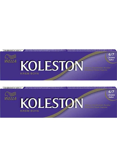 Wella Koleston Single Saç Boyası 6.7 Çikolata Kahve 2'li