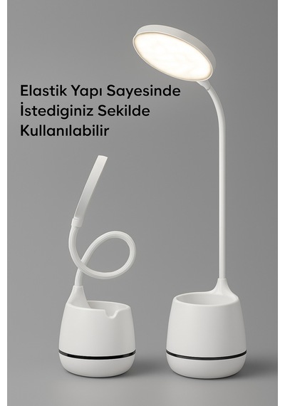 3'ü 1 Arada: Kalemlikli, Telefon Standlı Ve Dokunmatik Led Masa Lambası - 736453108 Diğer