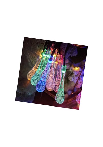 7 M 50 Led Damla 8 Fonksiyonlu Solar Panelli Rgb Evimdeyokyok