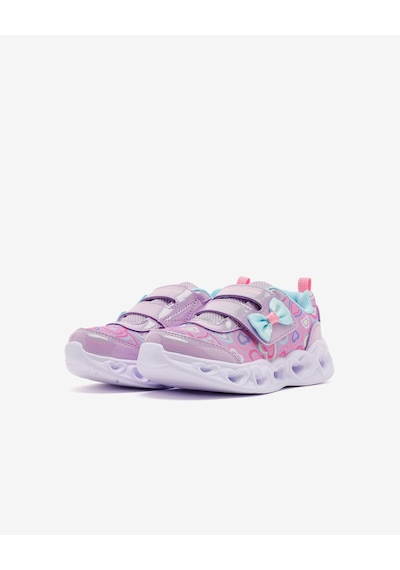 Skechers Heart Lıghts Boogıe Land Küçük Kız Çocuk Mor Işıklı Spor Ayakkabı 303258n Lvmt Mor