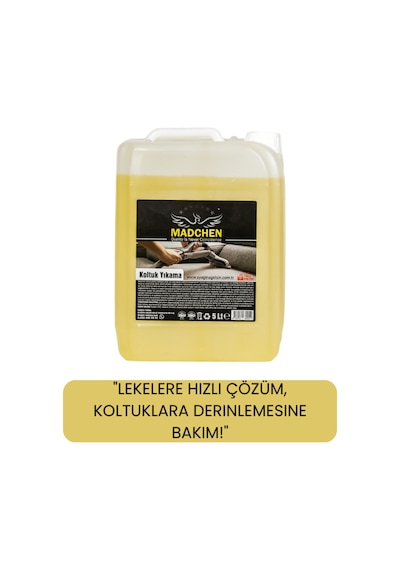 Koltuk Yıkama Deterjanı Köpüksüz 5 Lt 1/20 Konsantre Diğer