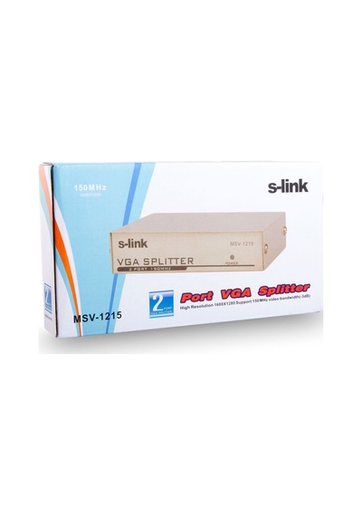 S-Lınk Msv-1215 2 Port Vga 150Mhz Monitör Çoklayıcı