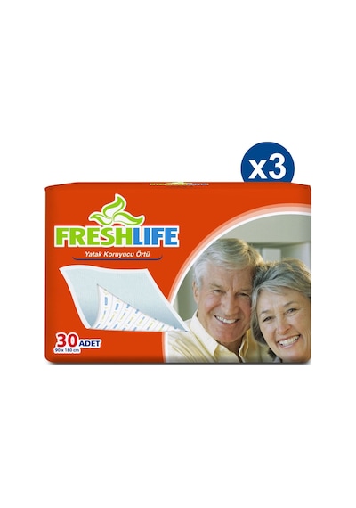 Freshlife Yatak Koruyucu Örtü 90 x 180 CM 3 x 30 Adet