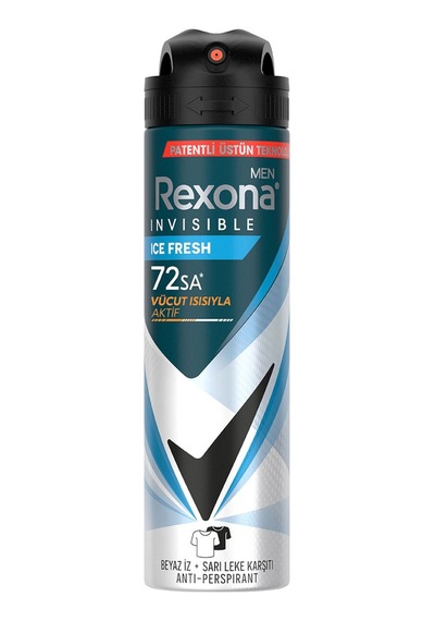 Rexona Men Erkek Sprey Deodorant Invisible Ice Fresh 150 Ml - 7 Adet Tarı
