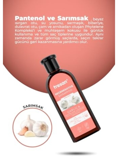 Sarımsak Özlü Onarıcı Her Saç Tipi İçin Bakım Şampuanı 300 Ml Diğer
