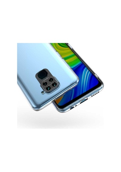 Xiaomi Redmi Note 9 Kılıf Zore Kamera Korumalı Süper Silikon Kapak Renksiz