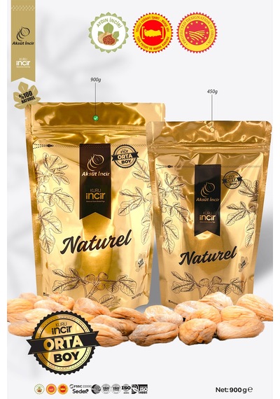 Orta Boy 900g Gold Doypack Kuru İncir Aydın İnciri Ab Coğrafi İşaretli 900 G