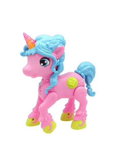 Little Unicorn Sesli Ve Işıklı Pembe 18 Cm Süper Kaliteli
