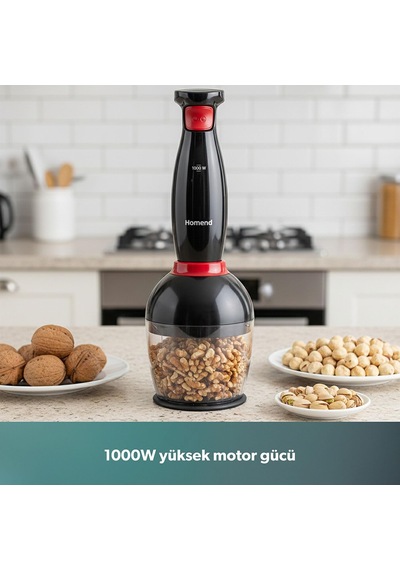 Handmaid 1967h Blender Set Siyah Kırmızı Belirtilmemiş
