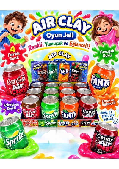 Aır Clay Oyun Jeli Yumuşak Esnek Kolay Şekil Alan Slime 10cm Sukuşi Siyah