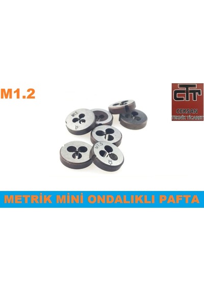 M1.2 Mini Pafta Hss Metrik Diş Açma
