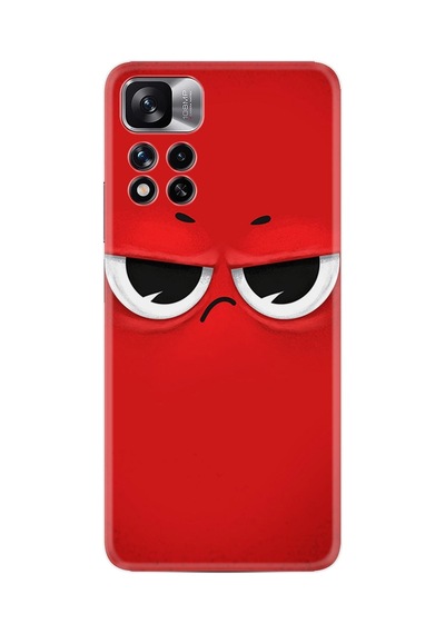 Xiaomi Redmi Note 11 Pro Plus 5g Kılıf Resimli Desenli Silikon Platinium Series Red 1829