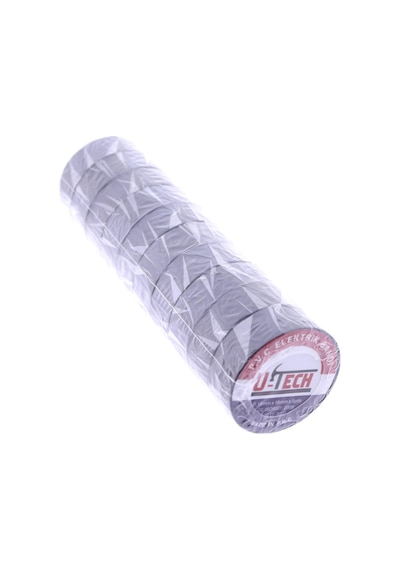 U-tech 18 MM 5yds İzole Elekrik Bantı Siyah 5mt Uzunluk 10 Adet