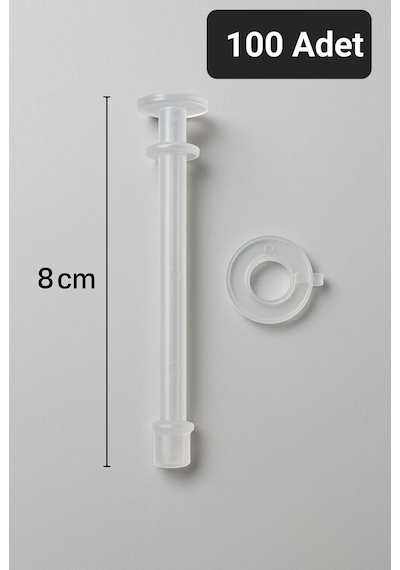 Upeka Gözlük Stand Burunluk Gözlük Askılığı Boy 8 Cm 100 Adet Beyaz