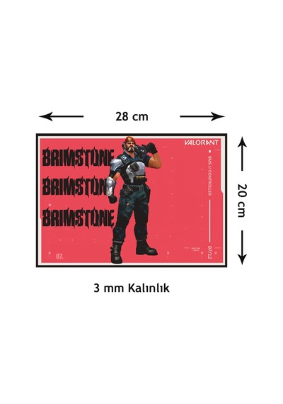 Valorant Brimstone Gaming Oyuncu Mouse Pad