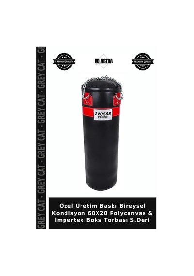 Özel Üretim Baskı Bireysel Kondisyon 60x20 Polycanvas & İmpertex Boks Torbası S.deri Çok Renkli