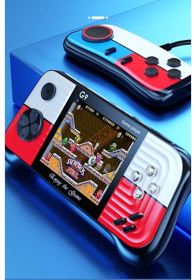 Wearfitpro G9 Retro 3.0 İnç Tv Bağlanan 2.joystickli Oyun Konsolu Kırmızı 666 Klasik Oyunlar